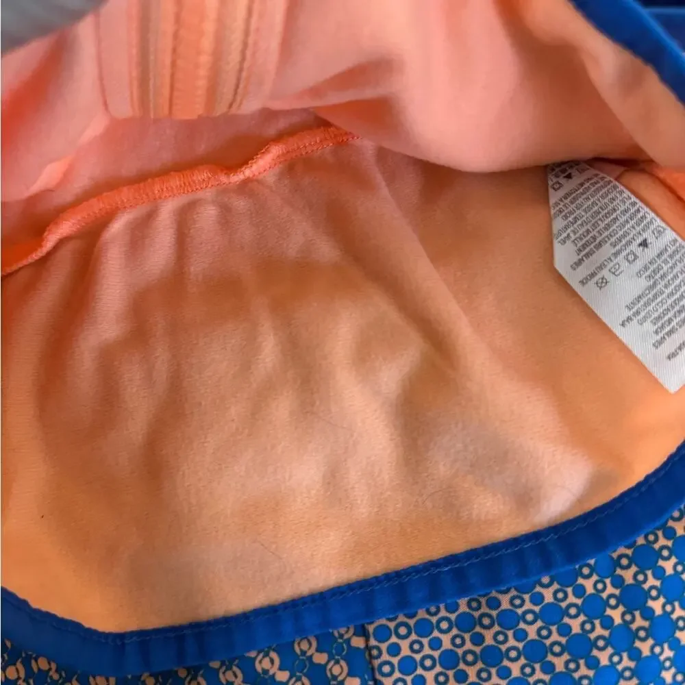 Nike Baby Girl 12M Outfit | Orange Blue Athletic Two-Piece Set - Picture 4 of 7